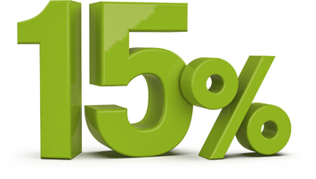 15% zľava