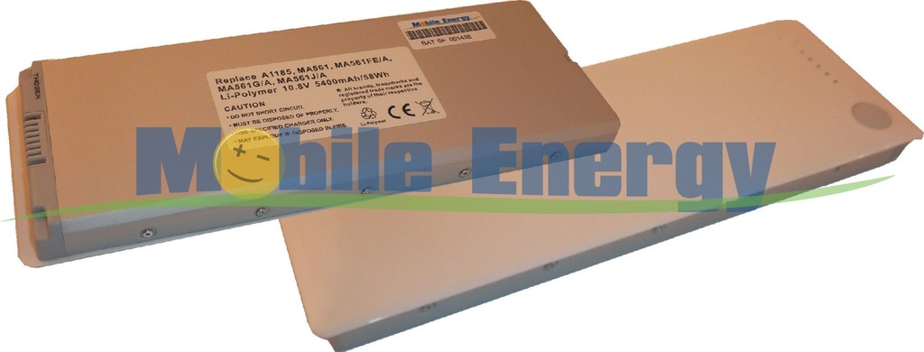 Batéria  Apple MacBook 13 (Bílá), Early 2008 / Early - Mid 2009 EMC2242 / EMC2330, A1181 - 10.8v 5400mAh 58Wh - Li-Pol