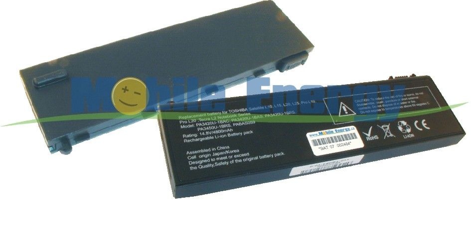 Batéria TOSHIBA Satellite Pro L10 - 14.4v 4300mAh - Li-Ion