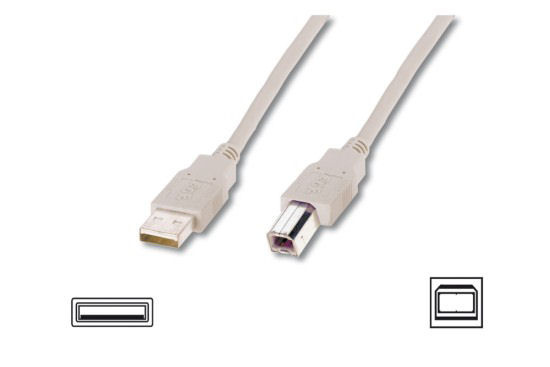 USB kábel k tlačiarňam a monitorom, použitý