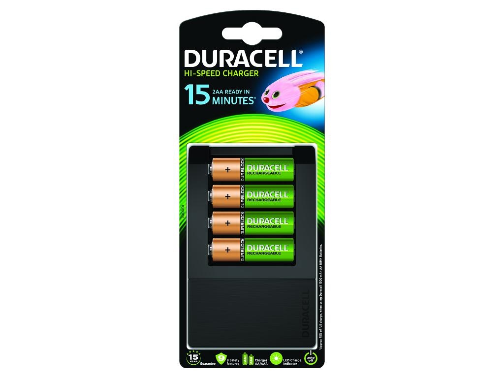 Nabíječka DURACELL UltraFast 15min včetně 4 články AA
