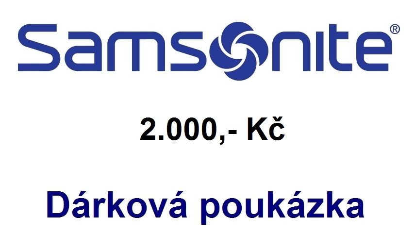 Darčeková poukážka - SAMSONITE ekv. 2000 Kč (prepočítané na Euro)
