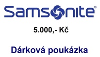Darčeková poukážka - SAMSONITE ekv. 5000 Kč (prepočítané na Euro)