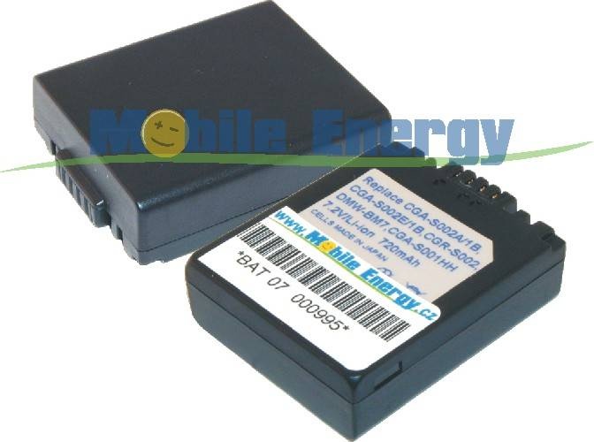 Batéria PANASONIC CGA-S002 - 7.2v 750mAh - Li-Ion