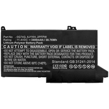 Batéria Dell Latitude 12 7280 / Latitude 13 5300 / 7300 - 11.4v 3685mAh - Li-Pol