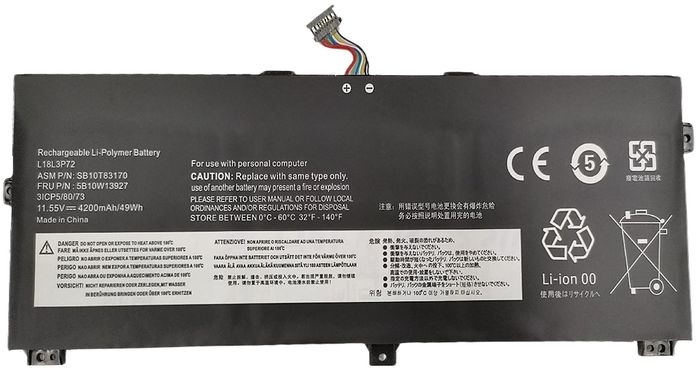 Batéria Lenovo ThinkPad Yoga X390 - 11.55v 4200mAh - Li-Pol