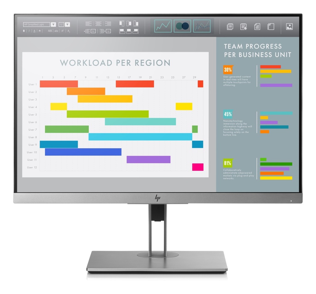Značkový monitor - LCD 24" HP E243 IPS - Trieda B