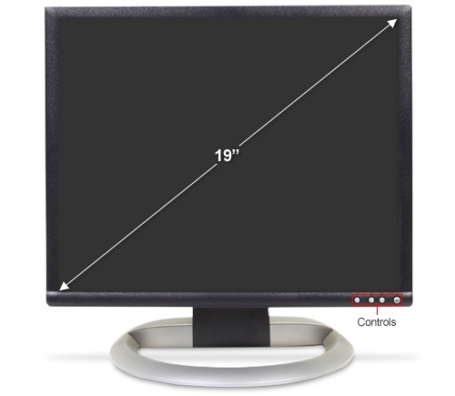 LCD 19" v čiernej farbe - LCD 19" TFT Dell 1905FP