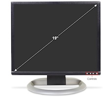 LCD 19" v čiernej farbe - LCD 19" TFT Dell 1905FP