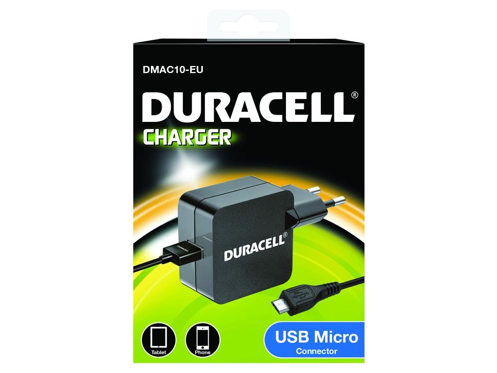 AC adaptér Duracell - 5v 2.4A - 12W, konektor mikro USB