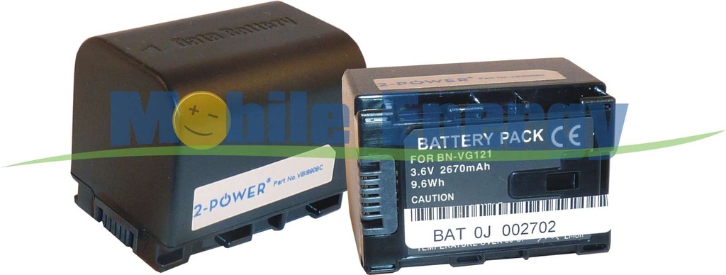 Batéria kamera JVC GZ-E10 / GZ-E200 / GZ-E300 / GZ-G3 / GZ-GX1 / GZ-HM30 / GZ-HM330 - 3.6v 2400mAh - Li-Ion