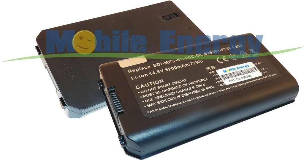 Batéria Fujitsu Siemens Esprimo Mobile X9510 / X9515 / X9525 / Celsius H270 - 14.8v 5200mAh - Li-Ion