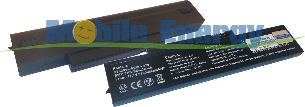 Batéria Fujitsu Siemens Esprimo Mobile V5515 / V5535 / V5555 / V6515 / V6555 - 11.1v 5200mAh - Li-Ion